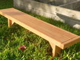 Constructed bench seat